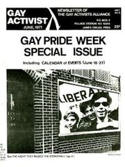 Gay Activist June 1971