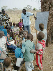 Village school in Northern Bahr el Ghazal, Sudan