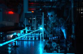 Military laser experiment