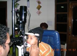 Slit lamp Eye examination by Ophthalmologist