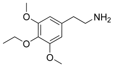 Chemical structure of escaline