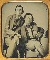 Two seated men ca 1860