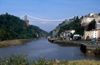 Clifton suspension bridge from hotwells 600