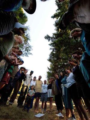 Community Circle at OUR Ecovillage