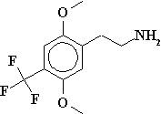 Chemical structure of 2C-TFM