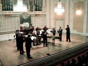 Mozarteum grosser saal buehne mit orchester