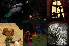 The many elements foreshadowed through this mental landscape.
