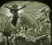 Lucrecia protecting Gristol.