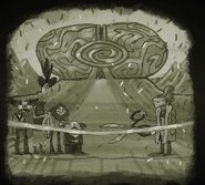 The remaining members of the Psychic Six mournfully attend the opening of the Motherlobe.