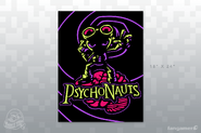 Psychonauts blacklight poster