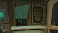 The chalkboard next to the cafeteria booth with today's special.