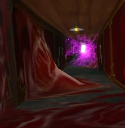 A cobweb in the Meat Circus.