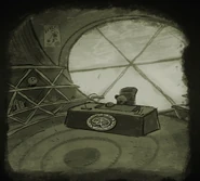 Compton sulks in his office.