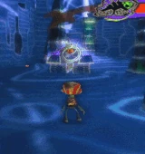 The "Confusion Grenade" attack animation.