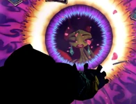 Edgar staring at Lampita crying in the sky.