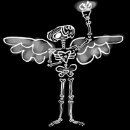 Hollis' winged skeleton
