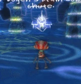 The "Target Lock Beam" attack animation.