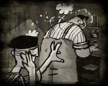 Then Sasha decided that he needed only look through his dad's mind.