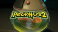 Early version of the Psychonauts 2 menu screen.