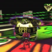 The "Pokes of Doom" attack animation.