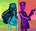 Sasha and Milla shown in Psychonauts: Rhombus of Ruin promotional art.