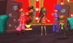 Raz, Milla and the Party Dancers grooving.