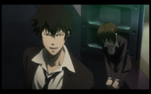 Kogami and Tsunemori reach the meeting point where the Enforcers plan to lure Kanehara into a trap.