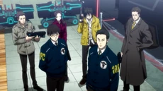From left to right: Tetsuya Hyodo, Moe Suzuki, Tsubaki Aikawa, Takayuki Haga, Shuichiro Domoto, and Kaname Shinjo.