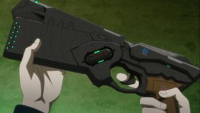 A Dominator that is locked in Non-Lethal Paralyzer, with its safety off