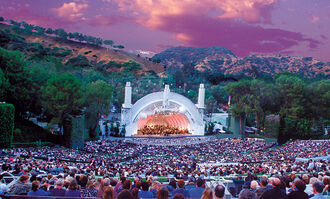 Hollywood bowl at dusk