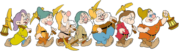 【 White and the Seven Dwarfs】イラスト Dwarf Watercolor Background, Snow White and Seven Dwarfs Png