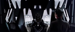 Vader fala com o   em sua câmara de meditação.