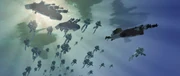 O exército de clones chega para ajudar os Mon Cala.