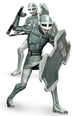 Armadura vestida pelos .