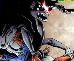 Um Merdoc sendo baleado.