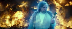 Como seus mestres Jedi antes dele, Luke Skywalker também foi capaz de reter sua consciência como um espírito da Força.