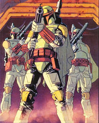 Mandalorianos liderados por Boba Fett