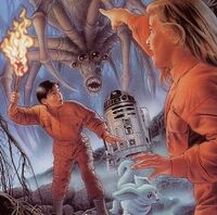 Anakin, Tahiri Veila, , e  encontram uma  em .