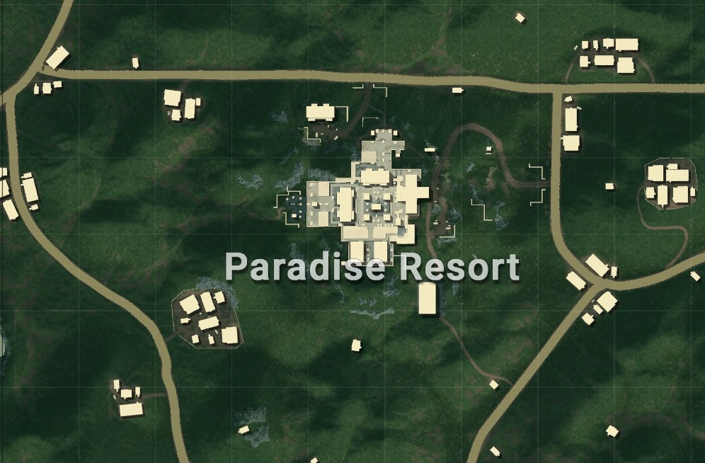 Карта парадайз. Paradise Resort PUBG. Paradise Resort ПАБГ мобайл. Карта САНУК Парадайз. Санок ПАБГ карта.