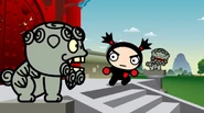 Garu scares one of them