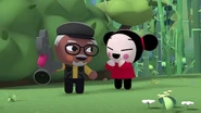 Pucca with Spielberger in Garu the Movie Star
