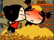 Pucca and Garu in Master Chef's kitchen
