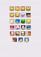 VOOZ icons which were on the 2000/2001 Vooz.co.kr website