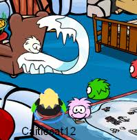 Disney Club Penguin Water First Wave 64/110 White Puffle Room on eBid  United States