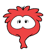 Red Puffle eating gum (Wikia)