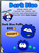 Dark blue puffle