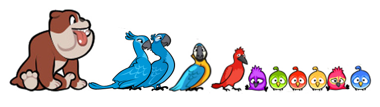 angry birds rio 2 characters