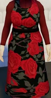 Dark rose dress