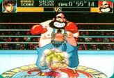 Super Punch-Out!! SNES beta screenshot of Little Mac and Bear Hugger.