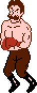 Upscaled version of his NES in-battle sprite